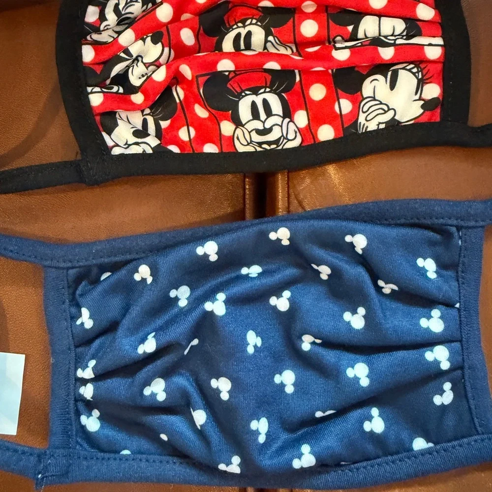 Disney New Kids Large Face Mask Collection - Red, Blue, and Multicolor